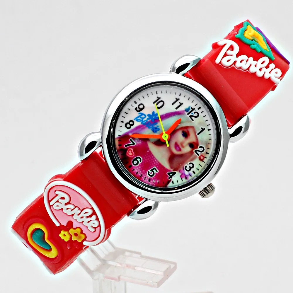 Cute girl child Watches Girl Silica gel 3D Strap Cartoon Kids Watch