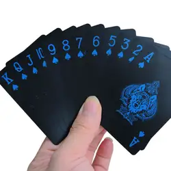 Wolf Poker waterproof ПВХ Игральные карты Poker Card с черной подложкой Magic Toy реквизит