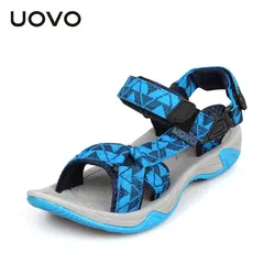UOVO новые улучшенные сандалии для мальчиков, Нескользящие детская обувь сандалии обувь для мальчиков, детские сандалии для мальчиков