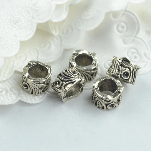 

15 pcs Tibetan Silver metal Beads Fit For European Charm Bracelet Jewelry Making DIY Jewelry Findings Handmde 18149