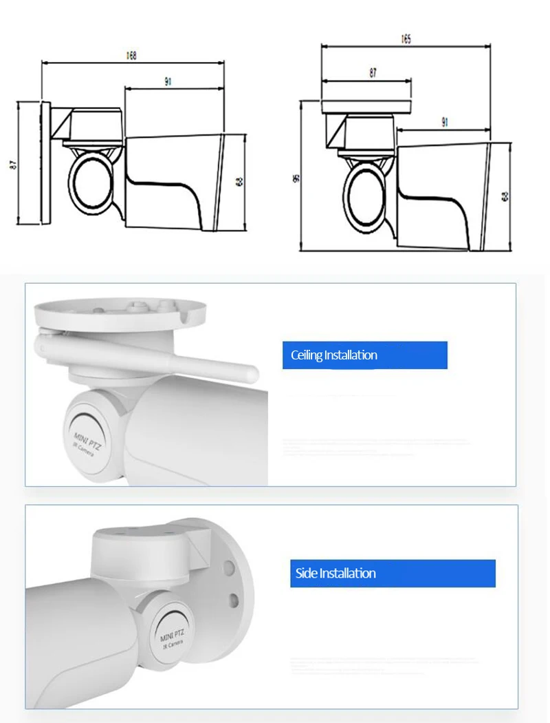 H.265 3MP/5MP 2560*1920 Wifi IP PTZ сетевая камера, CCTV Беспроводная система видеонаблюдения Onvif Wi-Fi IP Cam Audio-in Camhi