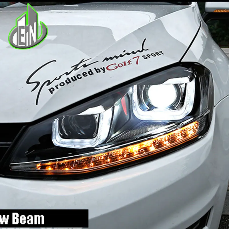

EN Car Styling Head Lamp For VW Golf 7 headlights LED Headlight DRL Daytime Running Light Bi-Xenon Lens HID Accessories