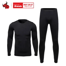 HEROBIKER Для мужчин Thermo Нижнее бельё Костюмы комплект мотоциклетные Лыжный Спорт Зимние теплые базовые слои плотно кальсоны топы и брюки комплект