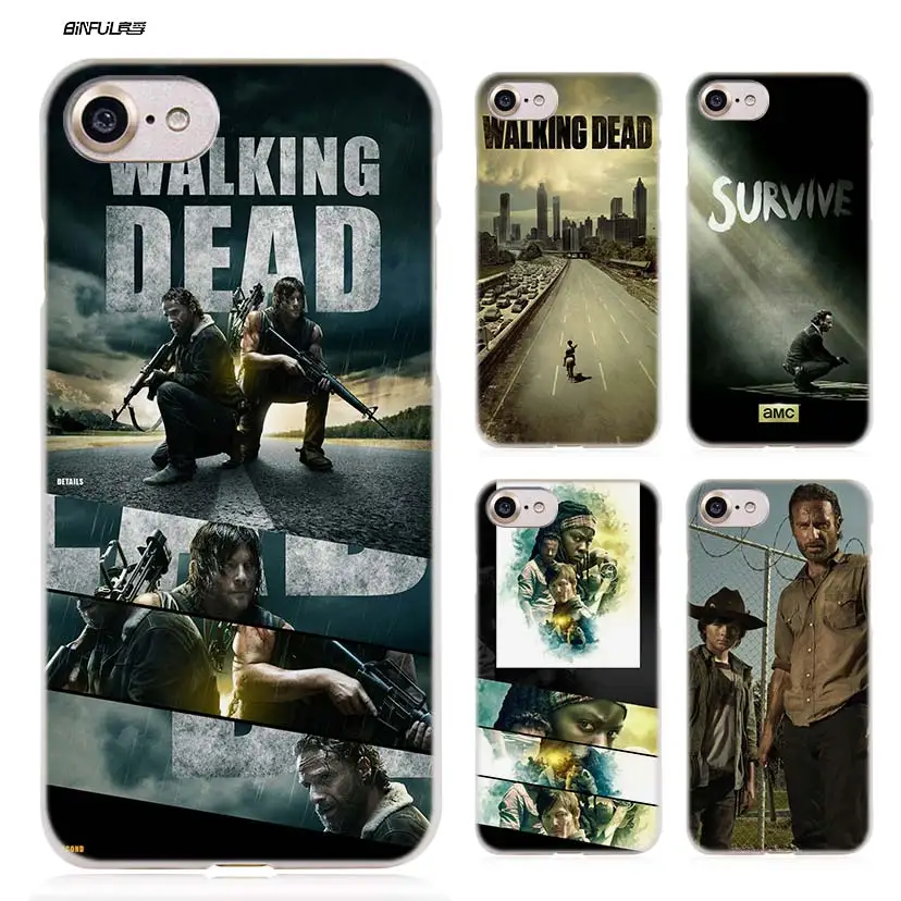 

The Walking Dead Case for iPhone XS Max XR X 6 6S 7 8 Plus 5s SE 5 4s 4 5c Hard Plastic PC Clear Fundas Capa Cover Phone Shell