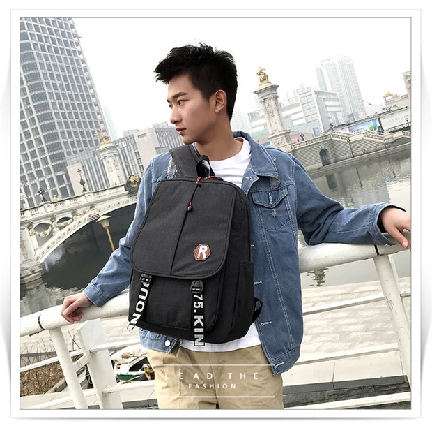 

Backpack 2018 new Oxford cloth canvas large capacity Korean version of the wild travel bag backpack anti-theft tide