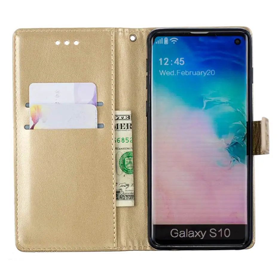 Кожаный флип-чехол для samsung Galaxy S10 S10E S7 S8 S9 A30 A40 A50 A10 M10 M20 M30 A6 A8 A7 J3 J4 J5 J6 J7 плюс чехол