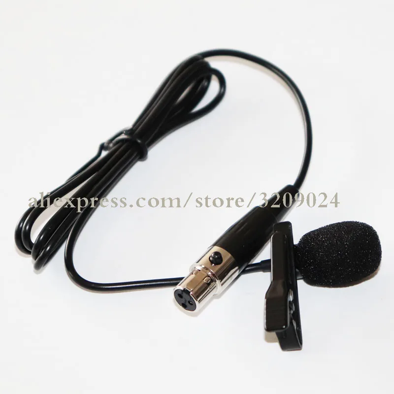 

Pro Mini XLR 4 Pin TA4F Plug Wired Mic Condenser Tie Clip On Lapel Lavalier Microphone For Shure Karaoke Wireless Transmitter
