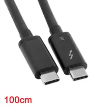 1 м Thunderbolt 3 USB-C USB 3,1 мужчина к Thunderbolt3 мужской 40 Гбит/с кабель для ПК