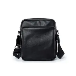 Высокое качество Для мужчин PU сумка Flap Crossbody Bag черный кожаный Курьерские сумки для Для мужчин большой Ёмкость Для мужчин s рабочие сумки