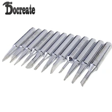 12 шт. 900M-T серии паяльник наконечники для электронных паяльников сварочные наконечники