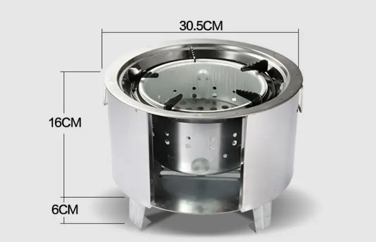 Открытый Кемпинг портативные ветрозащитные печки для пикника уголь спиртовой барбекю плита