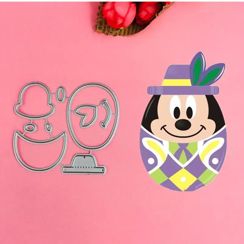 

Mickey Minnie Hat Metal Cut Dies Stencils for Scrapbooking Stamp/photo album Decorative Embossing DIY Paper Cards
