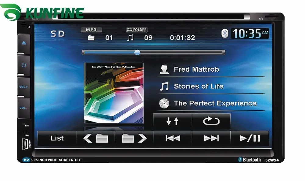

7 Inch Touch Screen Car DVD Navigation Player 2 Din Car Radio Stereo With FM/AM USB/SD Bluetooth TV Remote Control without GPS