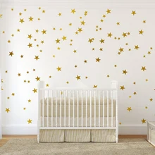 Pegatina de pared de estrella de cinco puntas de estilo nórdico DIY pegatinas de arte de pared para niños dormitorio infantil decoración del hogar pegatinas de estrellas