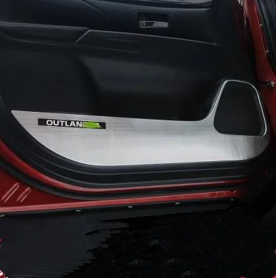 Для MITSUBISHI outlander 2016 2018 нержавеющая сталь 4 шт. декоративная дверь анти ударная