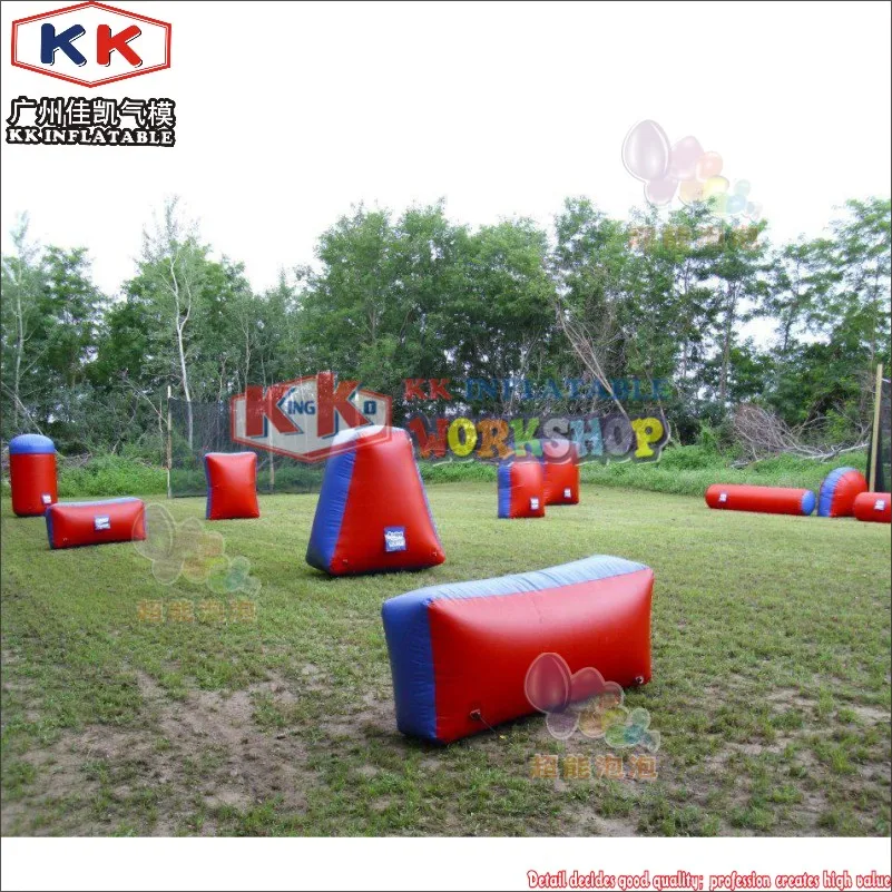 Team Work Red & Blue Air Tight Inflatable Laser Tag Obstacles