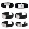 18-24mm Waterproof Silicone Rubber Chic Wrist Watch Strap Band Deployment Buckle ► Photo 1/4