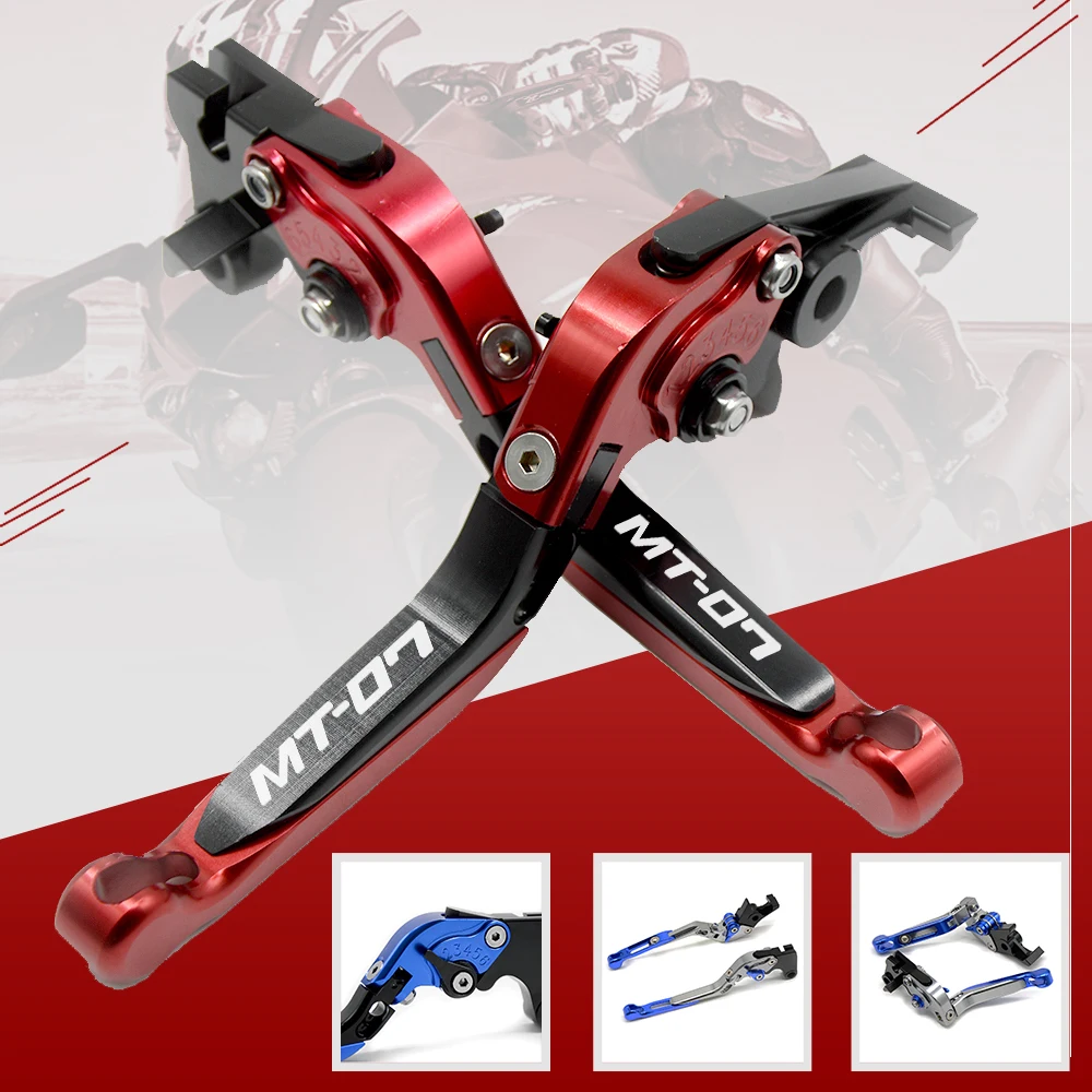 

With Laser Logo mt07 cnc Moto Clutch Brake Lever For YAMAHA MT 07 Lever 2014-2017 Motorcycle Bike Cable Handle Kit Grip