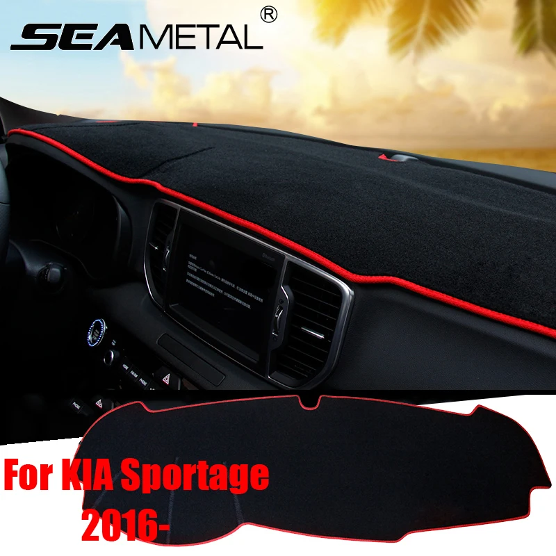 

For KIA Sportage QL 2016 2017 LHD Car Anti-slide Pad Dashboard Reflective Phone Sticky Mat Trim Summer Supplies Accessories