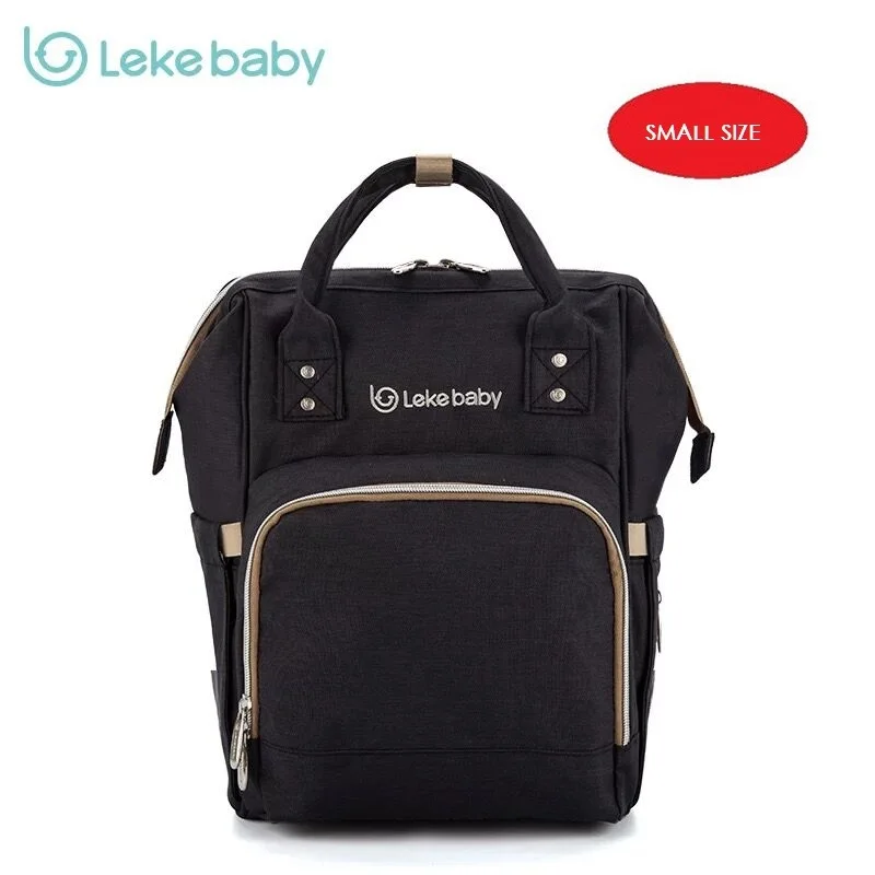 Lekebaby, Большой Вместительный рюкзак для мамы, детский органайзер, сумки для мам, сумка для мамы, детский рюкзак для подгузников - Цвет: Small black 1118