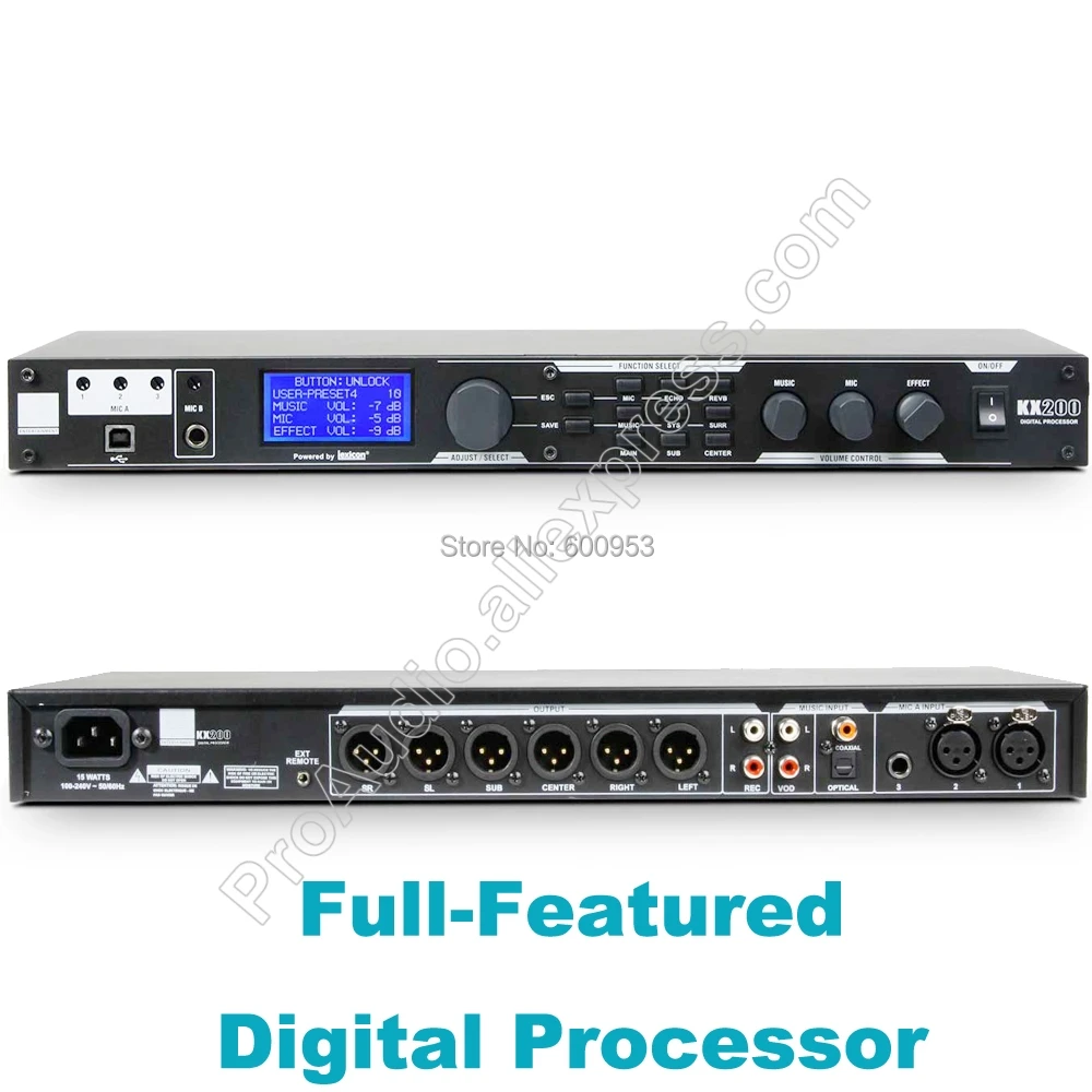 Professional KX-200 Sound Controller System Equipment Effector Digital Effects Processor System can Connect to Computer PC