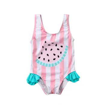 

2018 Summer Beach Toddler Baby Girls Watermelon Swimsuit Swimwear Swimming Bikini Hot