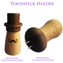 Зубочистка коробка с крышкой грибы и усы Держатели Для Зубочисток контейнеры кухонные инструменты Портативный Организатор хранения данных