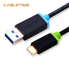 Cabletime USB Type C Cable Fast Charging Type C To USB 3.0 Cable 1m/2m Connection Adapter For Xiaomi Type c Date Cable N039