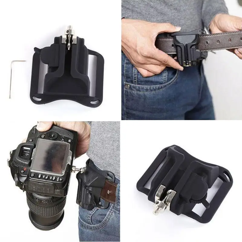 New Camera Quick Strap Holder Clip Plastic Holster Mount Waist Belt