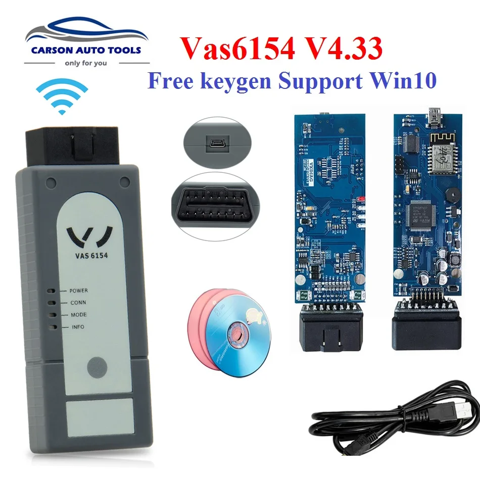 2018 top quality Wifi VAS 6154 4.13 ODIS V4.23 VAS6154 full chips VAG ...