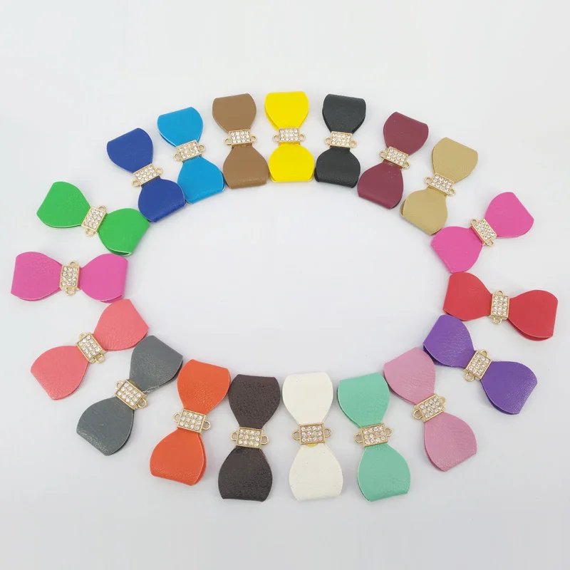 

5Pcs/Lot Colorful 7*3cm Bowknot Connectors for DIY Jewelry Components Creative Handmade Gifts Ornament Jewelry Making Supplies