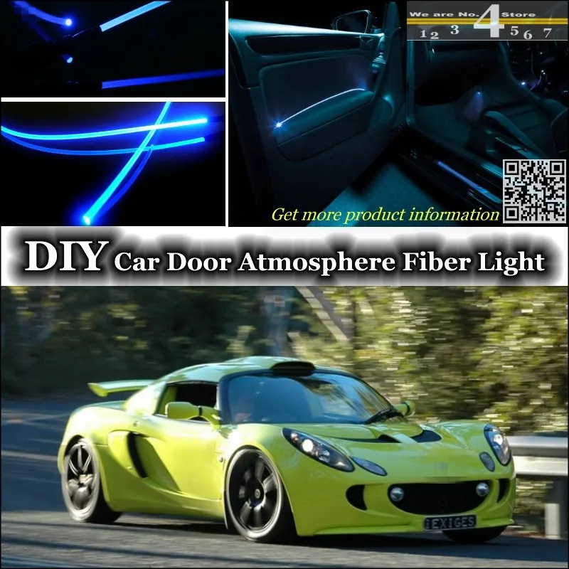 interior Ambient Light Tuning Atmosphere Fiber Optic Band Lights For Lotus Elise R 1 2 Inside Door Panel illumination Refit