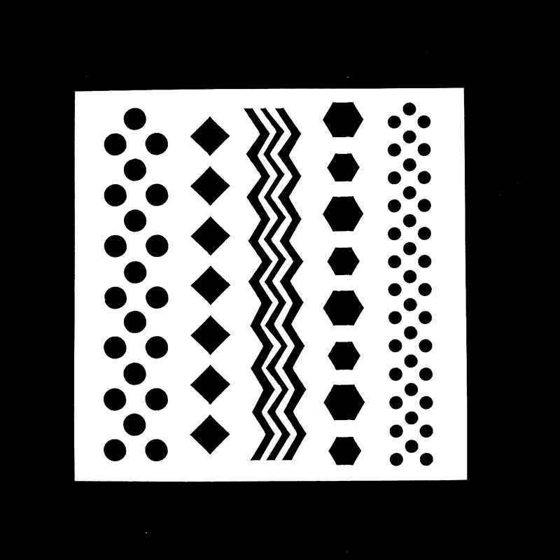 

1PC Round Star Wave Shaped Reusable Stencil Airbrush Painting Art DIY Home Decor Scrap booking Album Crafts