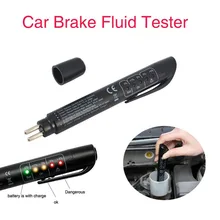 Brake Fluid Tester LED Moisture Water Compact Tool DOT3 4 Test Indicator Pen