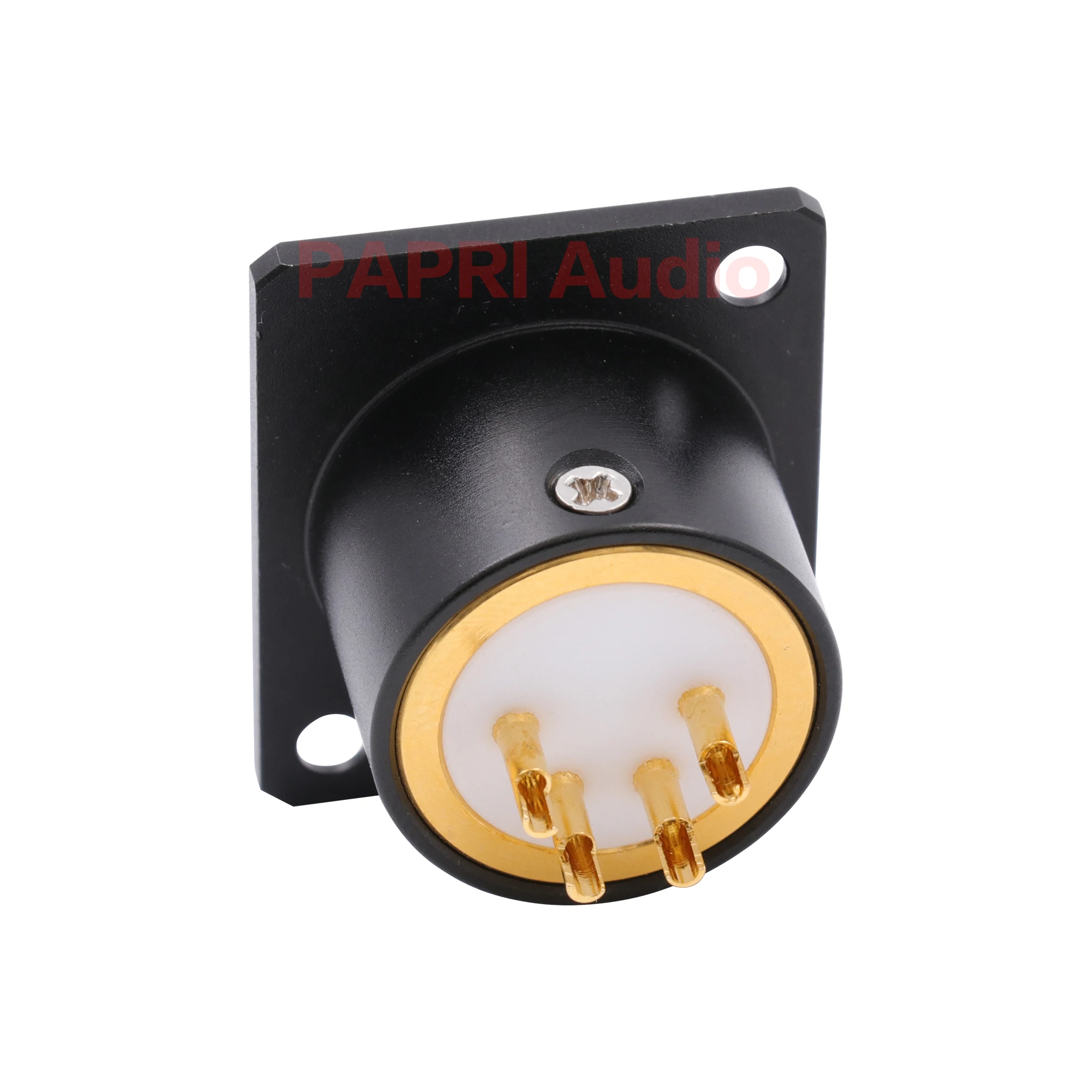 PAPRI EIZZ 4pin Female XLR Plug Connector Socket Jack Hifi Audio Headphone AMP DIY 24K gold plated Copper pins PTFE Insulator