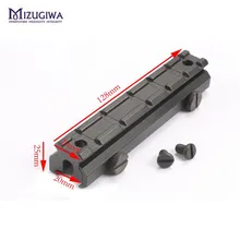 Tatical 128 мм длина 20 мм Пикатинни 6 слотов Riser Scope Mount Adapter Base для охотничьей винтовки Airgun Caza