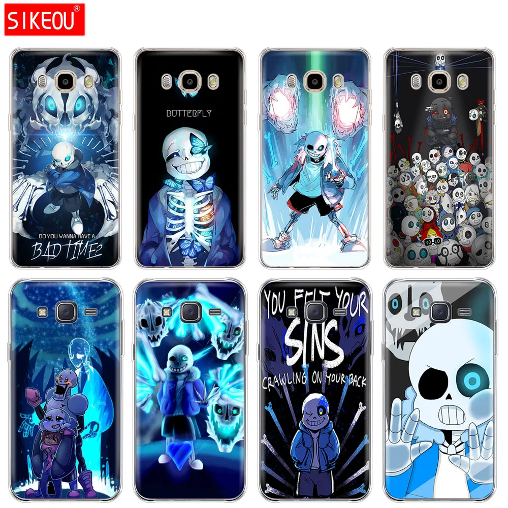 Силиконовый чехол для телефона Samsung Galaxy J1 J2 J3 J5 J7 MINI 2016 2015 prime undertale papyrus sans