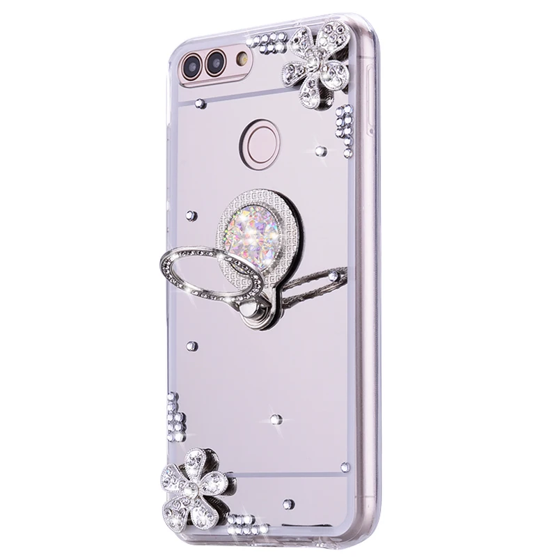 Чехол с зеркальной поверхностью для телефона Huawei P30 Lite Honor 7C 7A Pro Y5 Y9 Y7 Y6 Prime 2019 2018 9A 9C