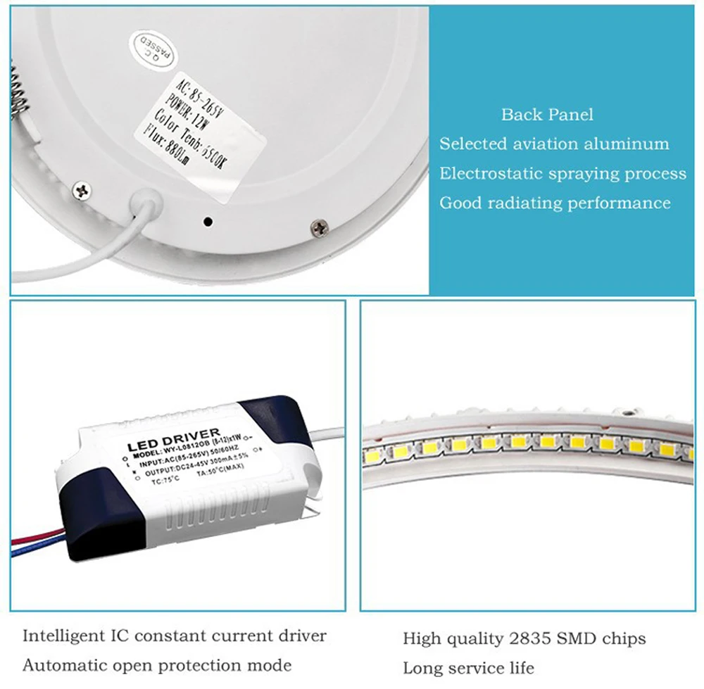 Ultrathin Led down light 3w 4w 6w 9w 12w 15w 18w Recessed Ceiling panel light SMD2835 Spot Lamps Lighting AC110-240V Ultrathin Led down light 3w 4w 6w 9w 12w 15w 18w Recessed Ceiling panel light SMD2835 Spot Lamps Lighting AC110-240V