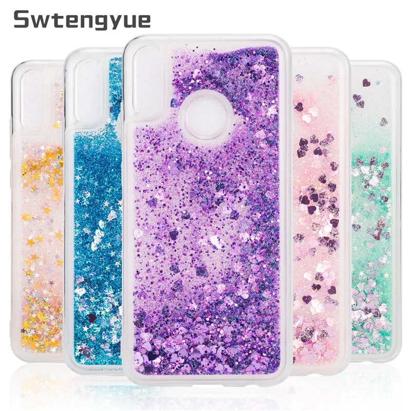 

For Huawei Honor 8X case Dynamic Liquid Glitter Bling Sand Soft TPU Phone case For Huawei Honor 8C case cover Coque capa