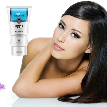 

Hot sale 100g Milk Facial Cleanser Skin Care Acne Treatment Black Head Remover Deeply Clean Face Ageless Whitening