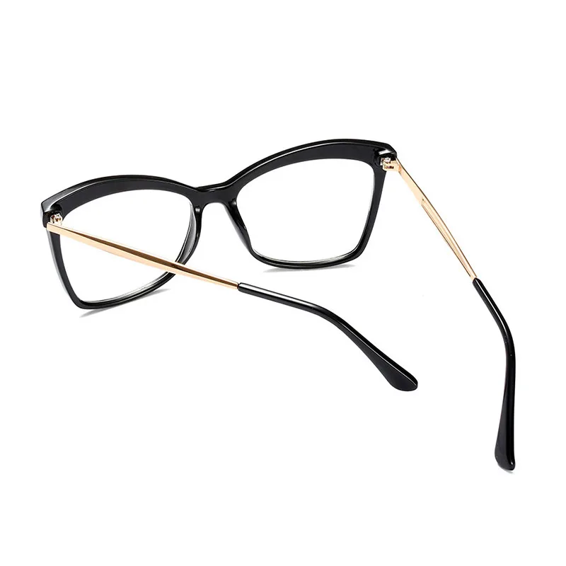 Fashion Woman Acetate Optical Eyeglasses Big Size Oversized Stylish Frame Spectacles for Women Prescription Glasses Frame Female