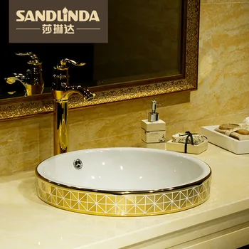 

Taichun basin embedded counter basin wash circle ceramic basin