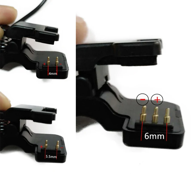 for Smart Watch Universal USB Charging Cable Charger Clip 2/3 Pins