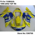 Запасные части для кузова обтекатели для Yamaha YZF R6 1998-2002 синий белый черный обтекатель для мотоцикла комплект R6 98 99 00 01 02 HZ26