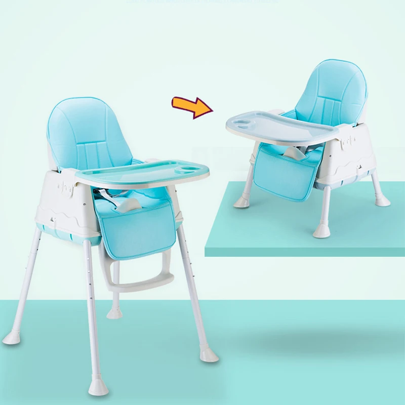 New Baby Adjustable Dinner Chair Cute Simple Durable Safety Seat Environmental Protection PP Children Indoor Outdoor Highchair