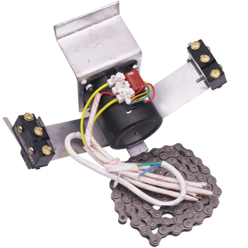 

1 set 220V Silver Motor With Gear Automatic Egg Cart Incubator Accessories Chain Length 100CM Metal Material Frame Length 235mm