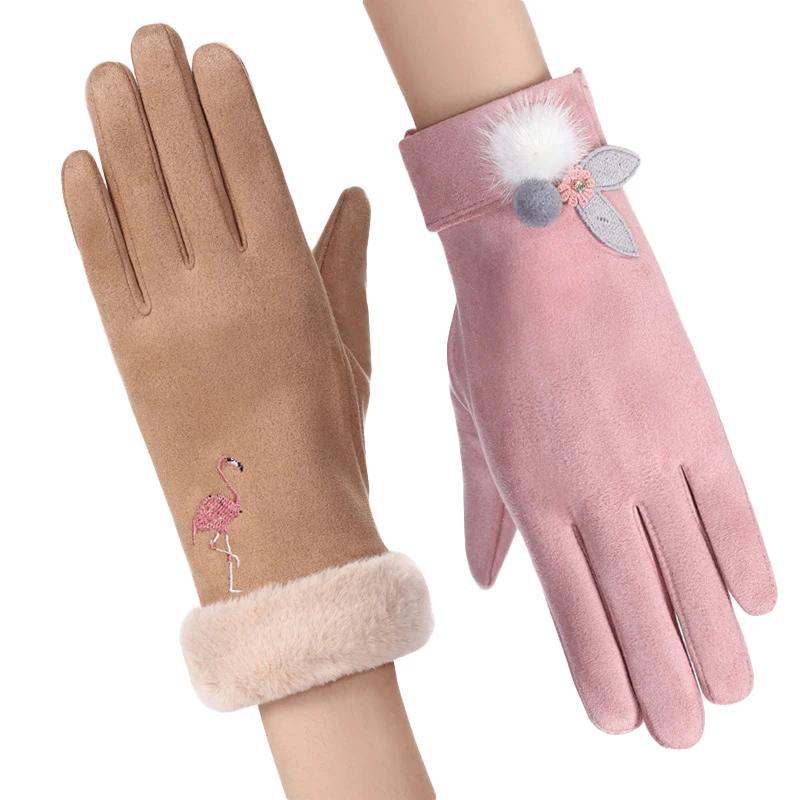 20 пар/лот SINGYOU Зимние перчатки для Для женщин теплый ветрозащитный плюс бархат животных милые перчатки женские Девушки Guantes перчатки