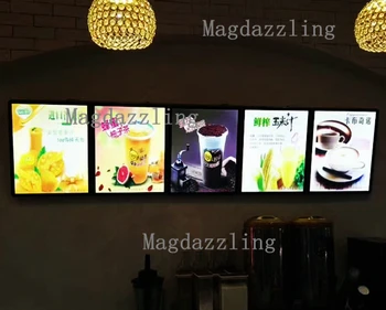

Magnetic Aluminum Frame LED Shop Signs A2 Restaurant LED Menu Boards Advertising Light Boxes