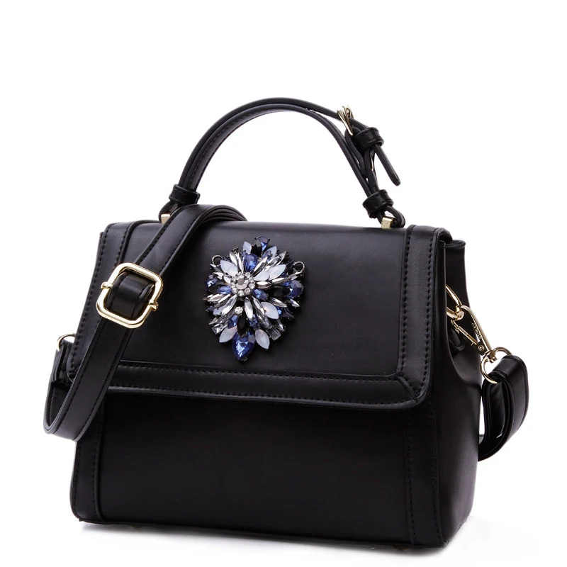 Fashion Beading Hand Bag Famous Brand Designer Women Shoulder Bag Inexpensive Classy Ladies Simple Trendy PU